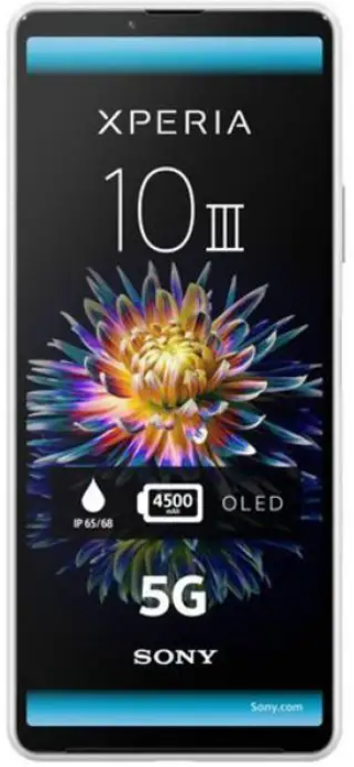 Смартфон Sony Xperia 10 III Dual, 6.128 Гб, белый